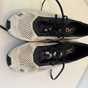 On Running Black and White Sneakers